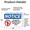Signmission Authorized Personnel Only Beyond This Point OSHA Notice Sign, Vinyl Decal, 14in W x 10in L, 2PK OS-2PACK-NS-D-1014-L-15264 - alternate 6
